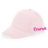 detská šiltovka s vlastným menom - pastel ružová