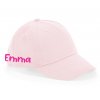 detská šiltovka s vlastným menom - pastel ružová