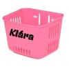 Košík na odrážadlo s menom - ružový