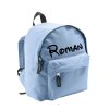 batoh se jménem - menší - světle modrý