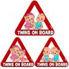 Samolepka na auto - TWINS ON BOARD - dvojčata