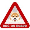 Samolepka na auto s reflexním textem - SHIBA INU