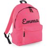 ruksak s menom Base - väčší - oslnivě růžová