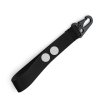 Přívěsek na klíče nebo zip s reflexním nápisem dle přání - černý