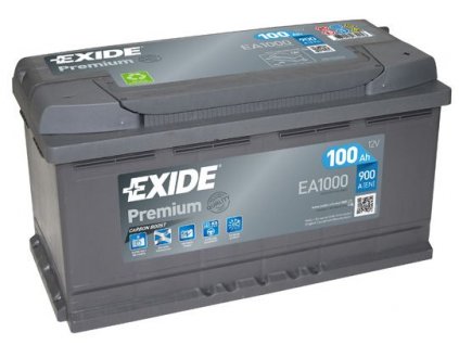 Exide Premium 12V 100Ah 900A EA1000  + originální distribuce Exide
