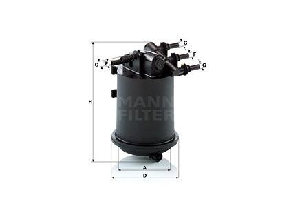 Palivový filtr MANN-FILTER WK 939/1