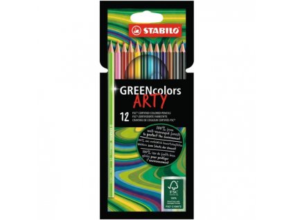 Farbičky STABILO GREENcolors 12ks `ARTY`