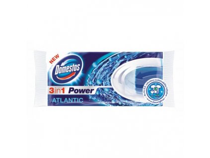 Domestos 3 in1 WC blok NÁHRADNÝ tuhý Atlantic 40 g