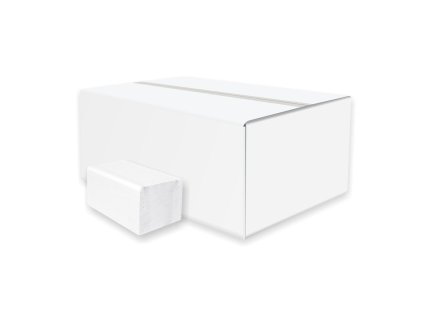 Papierové utierky skladané ZZ 2-vrstvové HARMONY professional, 100% celulóza, biele (20 bal.)