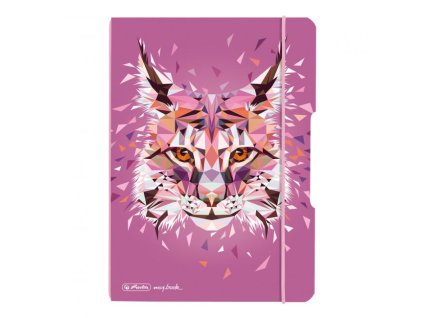 Zošit Herlitz my.book Flex Wild Animals A5 40 listov štvorčekový PP rys