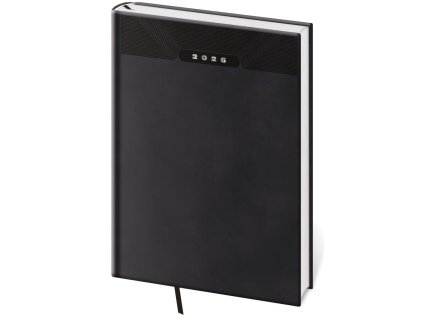 Diár Print classic denný A4 21x29,7cm čierny 2026