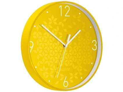 Nástenné hodiny Leitz WOW žltá