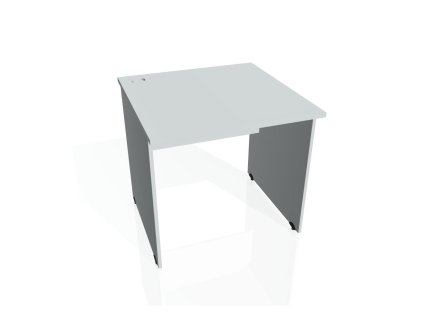 Pracovný stôl Gate, 80x75,5x80 cm, sivý/sivý