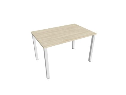 Pracovný stôl Uni, 120x75,5x80 cm, agát/biela