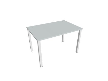 Pracovný stôl Uni, 120x75,5x80 cm, sivá/biela