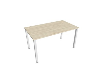 Pracovný stôl Uni, 140x75,5x80 cm, agát/biela