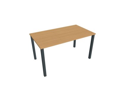 Pracovný stôl Uni, 140x75,5x80 cm, buk/čierna