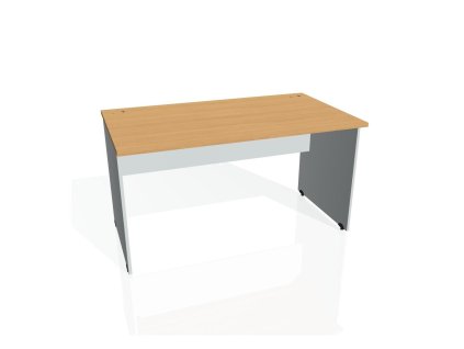 Pracovný stôl Gate, 140x75,5x80 cm, buk/sivý