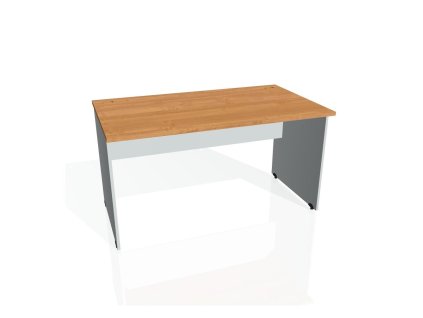Pracovný stôl Gate, 140x75,5x80 cm, jelša/sivý