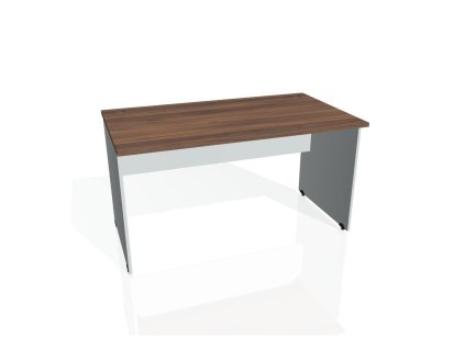 Pracovný stôl Gate, 140x75,5x80 cm, orech/sivý