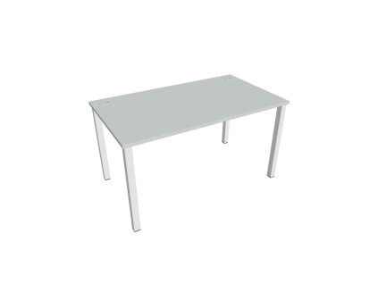 Pracovný stôl Uni, 140x75,5x80 cm, sivá/biela