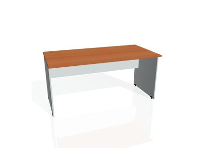 Pracovný stôl Gate, 160x75,5x80 cm, čerešňa/sivý