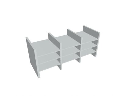 Spisová vložka Strong, univerzálna, 33x76,2x29 cm, sivá