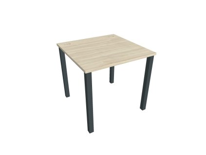 Pracovný stôl Uni, 80x75,5x80 cm, agát/čierna