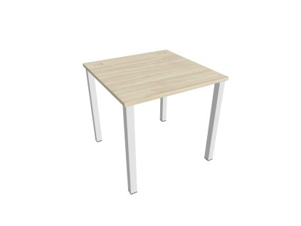 Pracovný stôl Uni, 80x75,5x80 cm, agát/biela