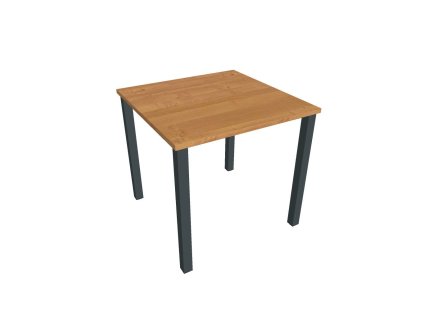 Pracovný stôl Uni, 80x75,5x80 cm, jelša/čierna