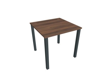 Pracovný stôl Uni, 80x75,5x80 cm, orech/čierna