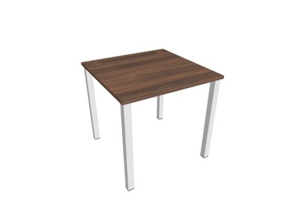 Pracovný stôl Uni, 80x75,5x80 cm, orech/biela