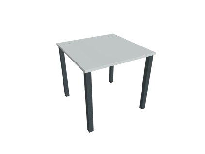 Pracovný stôl Uni, 80x75,5x80 cm, sivá/čierna