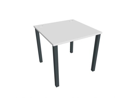 Pracovný stôl Uni, 80x75,5x80 cm, biela/čierna