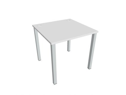 Pracovný stôl Uni, 80x75,5x80 cm, biela/sivá