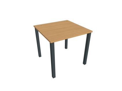 Pracovný stôl Uni, 80x75,5x80 cm, buk/čierna