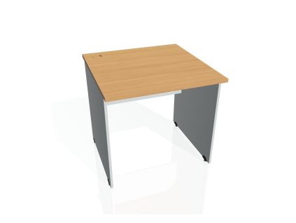 Pracovný stôl Gate, 80x75,5x80 cm, buk/sivý