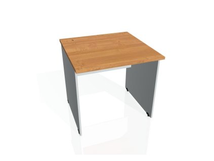 Pracovný stôl Gate, 80x75,5x80 cm, jelša/sivý