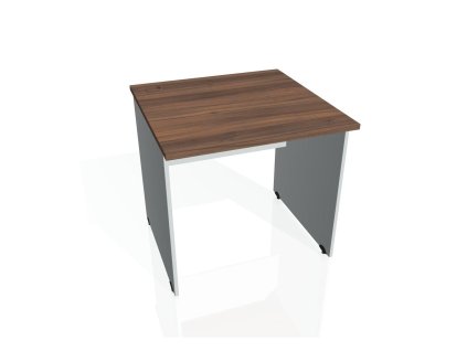 Pracovný stôl Gate, 80x75,5x80 cm, orech/sivý