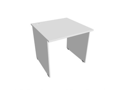 Pracovný stôl Gate, 80x75,5x80 cm, biely/biely