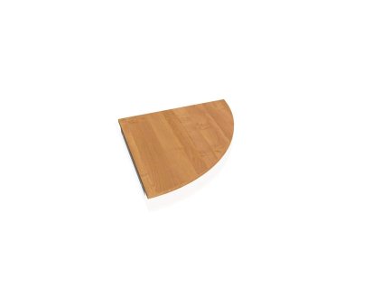 Doplnkový stôl Gate, pravý, 80x80 cm, jelša