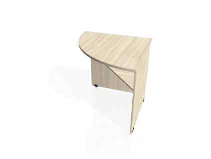 Doplnkový stôl Gate, ľavý, 80x75,5x80 cm, agát/agát