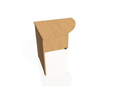Doplnkový stôl Gate, pravý, 80x75,5x80 cm, buk/buk