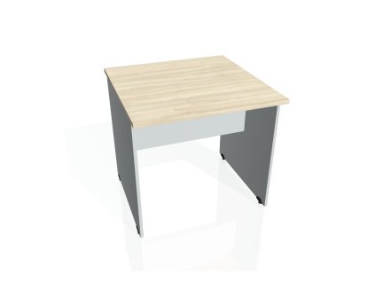 Rokovací stôl Gate, 80x75,5x80 cm, agát/sivá