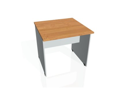 Rokovací stôl Gate, 80x75,5x80 cm, jelša/sivá