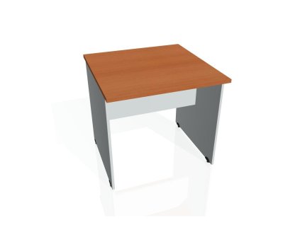 Rokovací stôl Gate, 80x75,5x80 cm, čerešňa/sivá