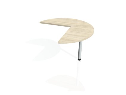 Doplnkový stôl Gate, pravý, 100x75,5 cm, agát/kov