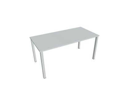 Rokovací stôl Uni, 160x75,5x80 cm, sivá/sivá