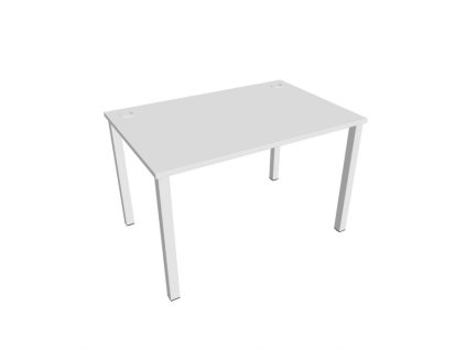Pracovný stôl Uni, 120x75,5x80 cm, biela/biela