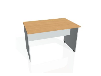 Rokovací stôl Gate, 120x75,5x80 cm, buk/sivá